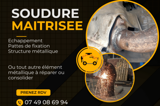 Soudure d&#8217;éléments métalliques pour réparer ou consolider